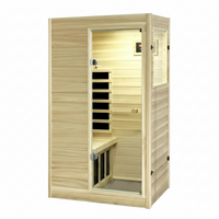 Infrared Sauna Built for Home Wellness, European Aspen Wood, 5 Low-EMF Carbon Panels, Bluetooth Speakers